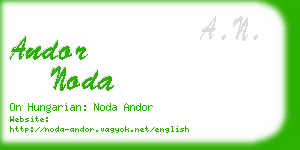 andor noda business card